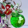 New graduation gift - seven-color crystal apple ornament, seven-color crystal handicraft, exquisite ornament wholesale in stock, Xiangyu Crystal details Picture